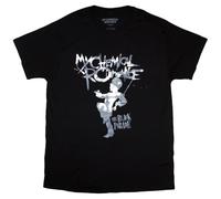 Rock Off officially Licensed Products My Chemical Romance Clock Logo T Shirt Size L