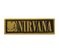 Rock Off officially licensed products Nirvana Band Logo Grunge Face Woven Patch