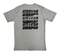 Rock Off officially licensed products Nirvana T Shirt Incesticide Stacked Band Logo Nuovo Ufficiale Unisex Size M