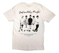Oasis 'Definitely Maybe Promo' (Bianco) T-Shirt - NUOVO E UFFICIALE