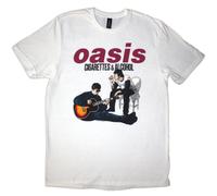 Oasis Maglietta Cigarettes & Alcohol Illustration Unisex White M