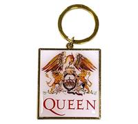 Rock Off officially licensed products Queen Classic Crest Band Logo Portachiavi Keychain