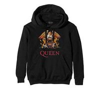 Rock Off officially licensed products Queen Classic Crest Pullover Cappuccio Uomo (Pacco da 1)
