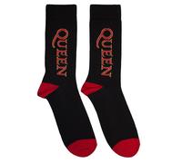 Rock Off officially licensed products Queen Rosso Band Logo Vertical Ankle Calzi