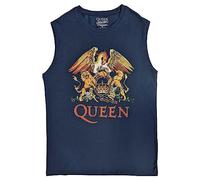 Rock Off officially licensed products Queen Tank Top Muscle T Shirt Classic Crest Band Logo Nuovo Ufficiale Unisex Size M