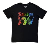 Rock Off officially licensed products Rainbow Unisex T-Shirt: Three Richies (Nero) Size M