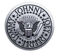 Rock Off officially licensed products Ramones Presidential Seal Bianca Woven Patch