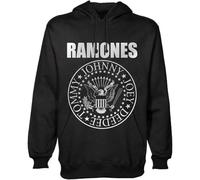 Rock Off officially licensed products Ramones Presidential Seal Pullover Felpa con Cappuccio Size L