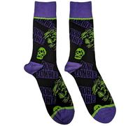 Rock Off officially licensed products Rob Zombie Skull Face Logo Ankle Calzini Size One Size