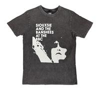 Rock Off officially Licensed Products Siouxsie And The Banshees At The BBC Stone Wash T Shirt Size L