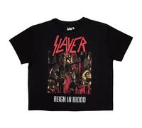 Rock Off officially licensed products Slayer Reign in Blood Crop Top Size S