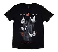 Rock Off officially licensed products Sleep Token Butterflies Band Logo T Shirt Size S