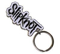 Rock Off officially licensed products Slipknot Nero Logo Bianca Border Band Logo Portachiavi Keychain Size One Size