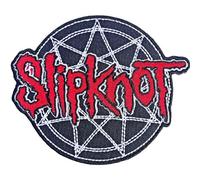 Rock Off officially licensed products Slipknot Rosso Logo Over Nonogram Woven Patch Size Accessory Size