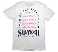 Rock Off officially licensed products Sum 41 Tour 24 Rosa Skull T Shirt Size XXL