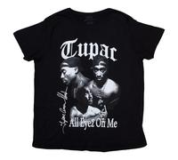 Rock Off officially licensed products T-shirt da uomo Tupac All Eyez B&w nera, nero, L