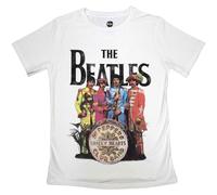 Rock Off officially licensed products The Beatles Sgt Pepper da Donna Skinny Fit T Shirt Size S