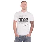 The Beatles (White Album Tracks (Back Print), T Shirt Uomo, Bianco, M