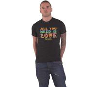 Rock Off officially licensed products The Beatles T Shirt Yellow Submarine all You Need Is Love Stacked Ufficiale Size S