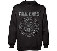 Rock Off officially licensed products The Ramones Presidential Seal Ufficiale Felpa con Cappuccio (Large)