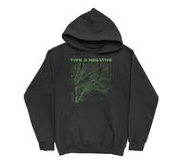 Rock off Officially Licensed Products Type O Negative Felpa con Cappuccio Tree Band Logo Nuovo Ufficiale Uomo Nero Size M
