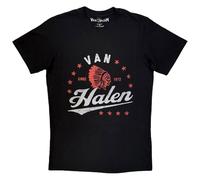 Rock Off officially licensed products Van Halen Rosso Indian Premium Carbon T Shirt Size XL