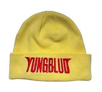 Rock Off officially licensed products Yungblud Beanie Hat Rosso Logo Nuovo Ufficiale Unisex Giallo Size One Size