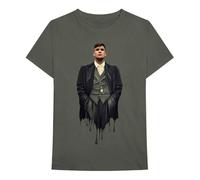 Rock Off Peaky Blinders Unisex T-Shirt: Dripping Tommy (Small) - X-Large - Green - Unisex