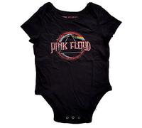 Rock Off Pink Floyd Kids Baby Grow: Vintage Dark Side of the Moon Seal - 6 - 9 Months - Black