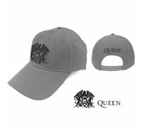 ROCK OFF QUEEN Crest Logo Cappello Da Baseball Grigio Nuovo Music QUCAP02G
