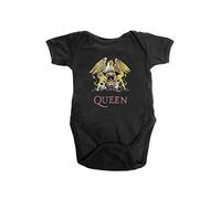 Rock Off Queen Kids Baby Grow: Classic Crest - 18 - 24 Months - Black