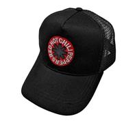 Rock off Red Hot Chili Peppers Logo Black Mesh Back Baseball cap One Size Regolabile, Nero, L