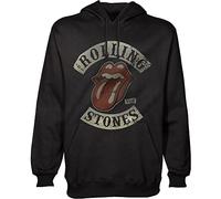 Rock Off The Rolling Stones: Tour 1978, Felpa Con Cappuccio Uomo, Nero, XL