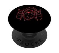 Rock On Babbo Natale Spirito Divertimento PopSockets PopGrip Adesivo