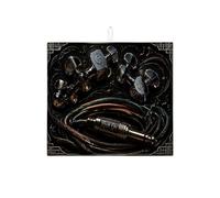 Rock on Black Music - Tappetino scolapiatti per bancone della cucina, con note eleganti, assorbente, tappetino scolapiatti in microfibra, stile gotico moderno, 40,6 x 45,7 cm