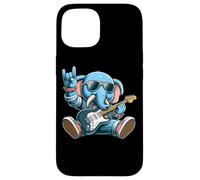 Rock On Elephant Chitarra Occhiali Da Sole Vibe Custodia per iPhone 15