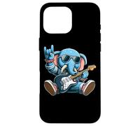 Rock On Elephant Chitarra Occhiali Da Sole Vibe Custodia per iPhone 16 Pro Max