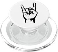 Rock On Hand segno simbolo gesto rock amante regalo uomo donna PopSockets PopGrip per MagSafe