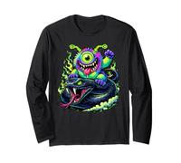 Rock on Happy Black Viper - Monster Snake Maglia a Manica