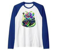 Rock on Happy Cobra - Monster Snake Maglia con Maniche Raglan
