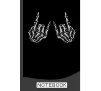Rock On Rock Star Skeleton Hands Notebook: Notebook For Band Groupie Music Notes Journal Diary Planner (Ruled Paper, 120 Lined Pages, 6" x 9") Cool Rock Gift For Band & Festival Groupies