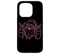 Rock on Santa Christmas Spirit Custodia per iPhone 15 Pro