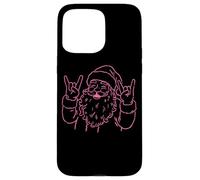 Rock on Santa Christmas Spirit Custodia per iPhone 15 Pro Max