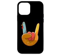 Rock On Sign Turkey Hand Cool Rocker Ringraziamento Uomini Donne Custodia per iPhone 12 mini
