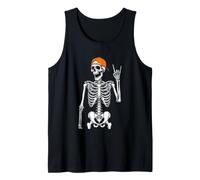 Rock On Skeleton - Divertente Costume di Halloween con Musica Rock Canotta