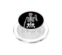 Rock On Skeleton - Divertente costume di Halloween con musica rock PopSockets PopGrip per MagSafe