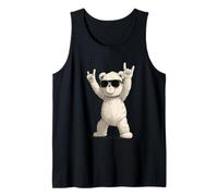 Rock On Teddy Bear con Occhiali da Sole Divertente Canotta