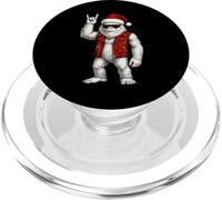 Rock On Uomo Donna Bambini Divertente Santa Sasquatch PopSockets PopGrip per MagSafe
