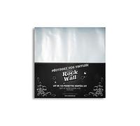 Rock On Wall - Buste morbide trasparenti per dischi in vinile 33T/12" - Confezione da 100 - Plastica riciclata - Protezione ottimale