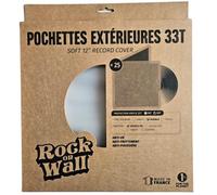 Rock On Wall Gatefold 33T - 25 buste in vinile morbide - custodie trasparenti doppio album LP - polietilene riciclato & riciclabile - Made in France